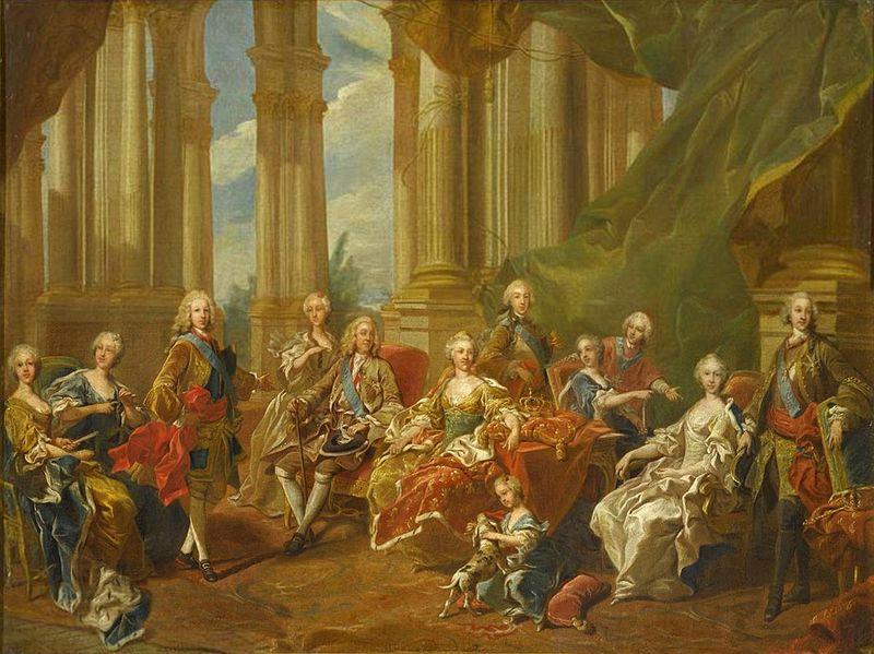 Louis Michel van Loo The family of Philip V in oil painting picture